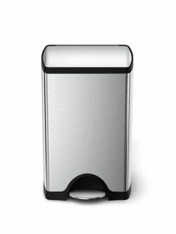 Simplehuman Poubelle à Pédale CW1814 38 Litres, Argent - Poubelle à Pédale