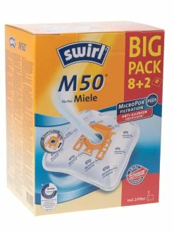 Swirl Sac Filtrant Pour Aspirateur M50 Big Pack 10 Pièce/s - Sac à Poussière