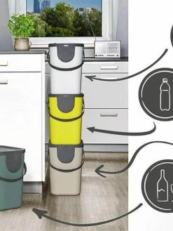 ROTHO Bacs De Recyclage Albula 25 L, Cappuccino - Bac à Compost -V-Zug shop 932582 3 5