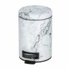 Wenko Poubelle à Pédale Onyx 3 L, Gris/Blanc - Poubelle à Pédale