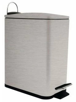 SPIRELLA Poubelle à Pédale ERIK 5 L, Gris - Poubelle à Pédale