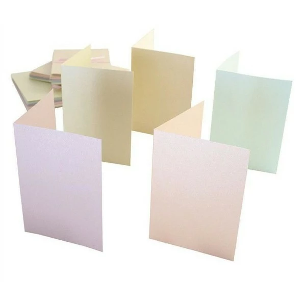 Czech Beads Exclusive A6greeting Cartes Et Enveloppes 50pcs (240g / M2) Pastel Nacré, Blanc De La Carte, Anniversaire Cart 1 Czech Beads Exclusive A6greeting Cartes Et Enveloppes 50pcs (240g / M2) Pastel Nacré, Blanc De La Carte, Anniversaire Cart