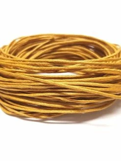 Présentoirs Pour Bijoux Accessoires Création Fil Coton Ciré 1 Mm (10 Mètres) Doré