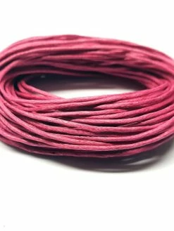 Présentoirs Pour Bijoux Accessoires Création Fil Coton Ciré 1 Mm (10 Mètres) Fuchsia