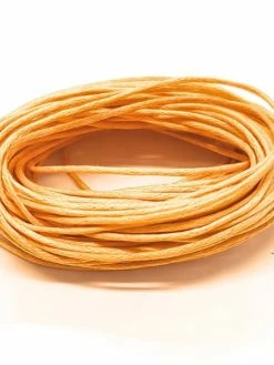 Présentoirs Pour Bijoux Accessoires Création Fil Coton Ciré 1 Mm (10 Mètres) Orange Jaune