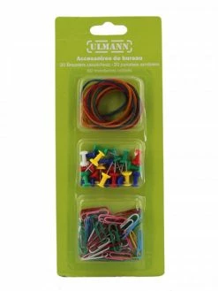 Accessoires De Bureau - Elastiques - Punaises - Trombones - Ulmann