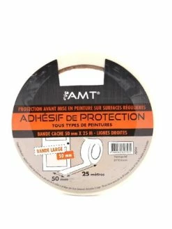 Adhésif De Masquage 25 M X 50 Mm Bandes Larges - Amt Ad04