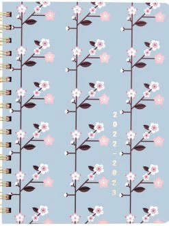 Rico Design Agenda Scolaire 2022/2023 - Sakura - Grand Modèle - Bleu - 17 Mois