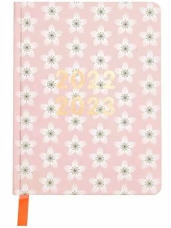 Rico Design Agenda Scolaire 2022/2023 - Sakura - Moyen Modèle - Rose - 17 Mois