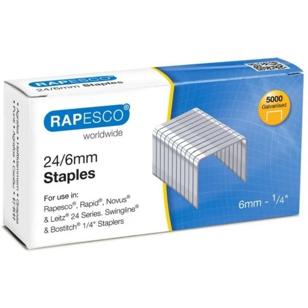 RAPESCO Agrafes 24/6, Galvanisé 1 RAPESCO Agrafes 24/6, Galvanisé