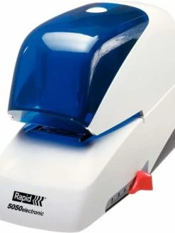Agrafeuse électrique Supreme 5050e, Blanc/bleu - Rapid