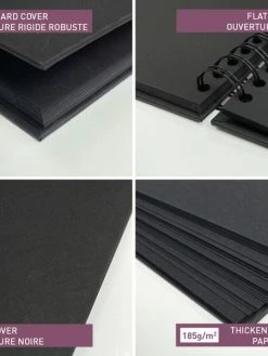 CLAIREFONTAINE Album à Personnaliser - Noir - 24 X 32 Cm -V-Zug shop album a personnaliser noir 24 x 32 cm p 3