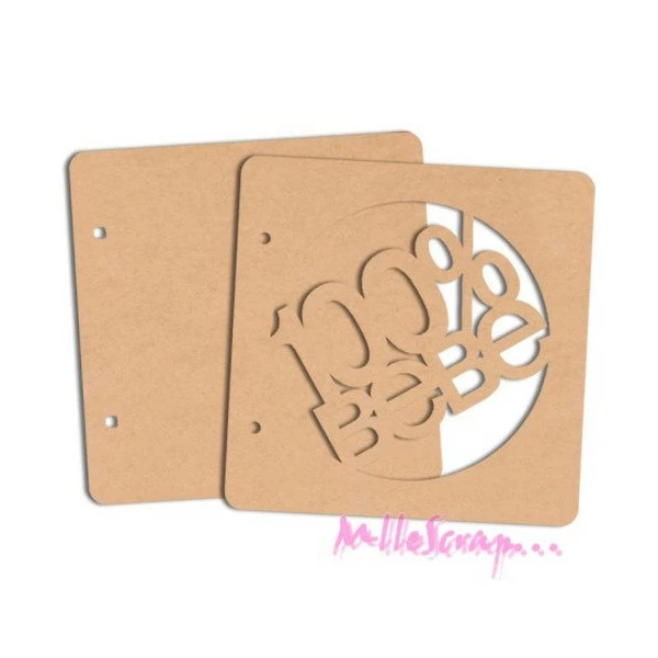 Boanita Album Bois - 100 % Bébé - 2 Pièces 1 Boanita Album Bois - 100 % Bébé - 2 Pièces