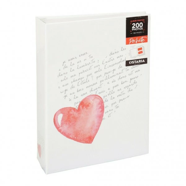 Album Photos 100 Pochettes Ostaria Motif Coeur 1 Album Photos 100 Pochettes Ostaria Motif Coeur