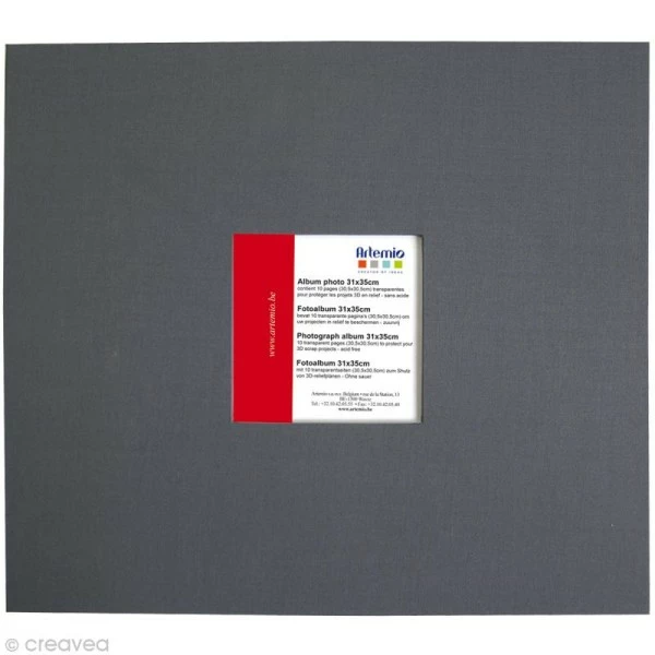 Artemio Album Pour Scrapbooking Gris Anthracite 31 X 35 Cm 1 Artemio Album Pour Scrapbooking Gris Anthracite 31 X 35 Cm