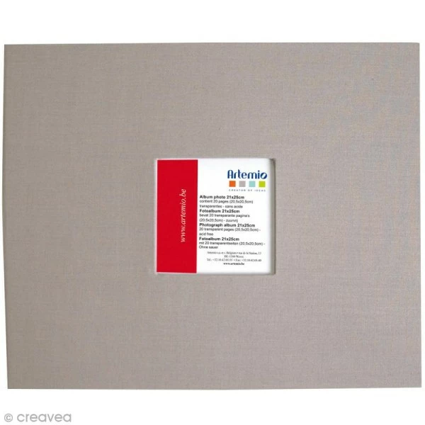 Artemio Album Pour Scrapbooking - Gris Clair - 21 X 25 Cm 1 Artemio Album Pour Scrapbooking - Gris Clair - 21 X 25 Cm
