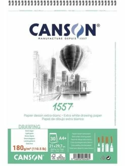 Album Spiralé Papier Dessin 1557, A4, 180 G/m² - Canson