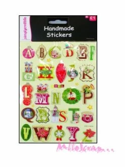 Simply Creative Alphabets Autocollants Noel - 30 Pièces