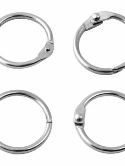 Draeger By Toga Anneaux De Reliure Argentés - 2,3 Cm - 4 Pcs