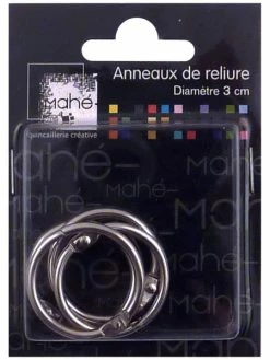 Draeger By Toga Anneaux Pour Reliure Et Porte Clé - Ø 3 Cm - 4 Pcs