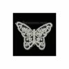 La Boutique D'Isacrea APPLIQUE DENTELLE ECRUE : Papillon 80*60mm