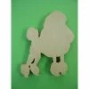La Boutique D'Isacrea APPLIQUE EN BOIS BALTIQUE CONTREPLAQUE COLLE : Chien Caniche 4*3cm (n°7)