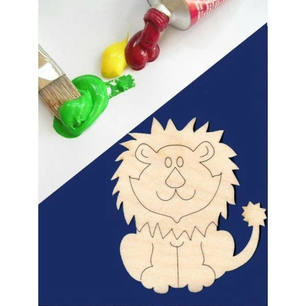 La Boutique D'Isacrea APPLIQUE EN BOIS BALTIQUE CONTREPLAQUE COLLE : Lion 10*7cm 1 La Boutique D'Isacrea APPLIQUE EN BOIS BALTIQUE CONTREPLAQUE COLLE : Lion 10*7cm