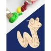 La Boutique D'Isacrea APPLIQUE EN BOIS BALTIQUE CONTREPLAQUE COLLE : Serpent Toon's 9*7cm