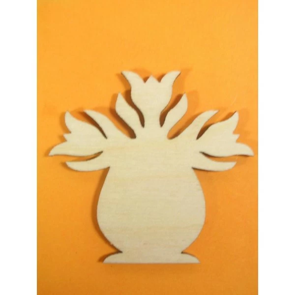 La Boutique D'Isacrea APPLIQUE EN BOIS BALTIQUE CONTREPLAQUE COLLE : Vase Et 3 Tulipes 4 Cm 1 La Boutique D'Isacrea APPLIQUE EN BOIS BALTIQUE CONTREPLAQUE COLLE : Vase Et 3 Tulipes 4 Cm