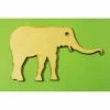 La Boutique D'Isacrea APPLIQUE EN BOIS BALTIQUE : Elephant 80 * 45 Mm