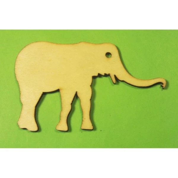 La Boutique D'Isacrea APPLIQUE EN BOIS BALTIQUE : Elephant 80 * 45 Mm 1 La Boutique D'Isacrea APPLIQUE EN BOIS BALTIQUE : Elephant 80 * 45 Mm