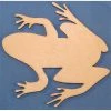 La Boutique D'Isacrea APPLIQUE EN BOIS BALTIQUE : Grenouille 9*9 Cm