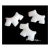 MlleScrap Appliques Chiens Tissu Aspect Fourrure Blanc - 5 Pièces