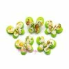 MlleScrap Appliques Papillons Tissu Vert - 5 Pièces