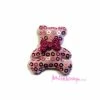 MlleScrap Appliques Petits Ours Tissu Rose Clair - 5 Pièces