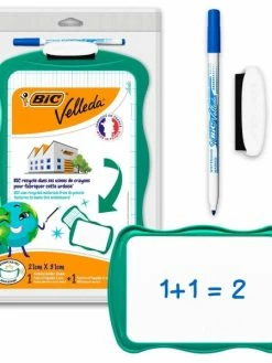 Ardoise Velleda Bic - Plastique Recyclé - 21 X 31 Cm - 1 Pce
