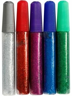 Creativ Company Assortiment De Colle à Paillettes - 10 Ml - 5 Pcs