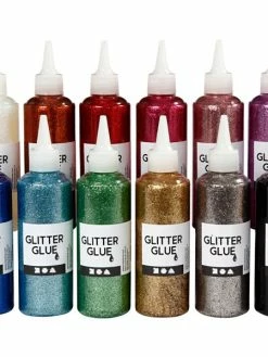Creativ Company Assortiment De Colle à Paillettes - 118 Ml - 12 Pcs