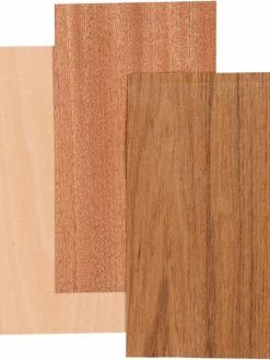 Creativ Company Assortiment De Feuilles De Bois - 12 X 22 Cm - 3 Pcs