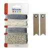 AUCUNE Assortiment De Ficelles Argentées + 20 étiquettes Kraft Fanion