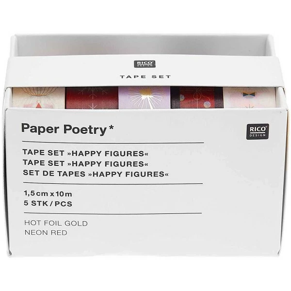 Rico Design Assortiment De Masking Tape - I Love Christmas - Figures - 1,5 Cm X 10 M - 5 Pcs 2 Rico Design Assortiment De Masking Tape - I Love Christmas - Figures - 1,5 Cm X 10 M - 5 Pcs – Image 2