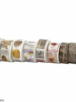 Creativ Company Assortiment De Masking Tape - Motifs Vintage - 9 Rouleaux