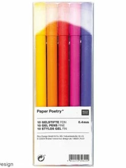 Assortiment De Stylos Gel Rico Design - Multicolores - 10 Pcs
