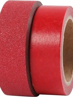 Creativ Company Assortiment Masking Tape Rouge - Pailleté - 15 Mm X 7 M - 2 Pcs -V-Zug shop assortiment masking tape rouge paillete 15 mm x 7 m 2 pcs p 3