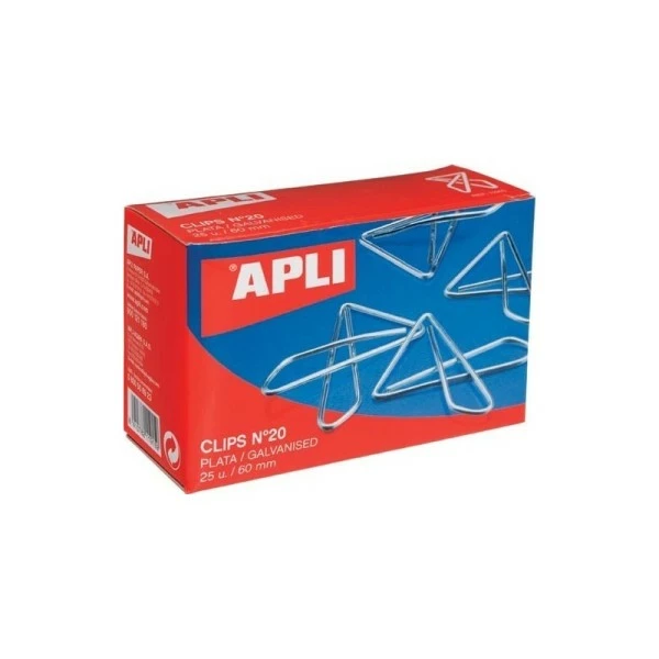 Apli Agipa Attaches Géantes Argentées N ? 20 60 Mm 25 Unités 1 Apli Agipa Attaches Géantes Argentées N ? 20 60 Mm 25 Unités