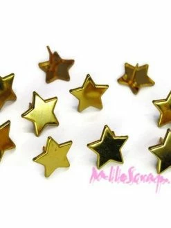 MlleScrap Attaches Parisiennes étoiles - 10 Pièces