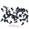 MlleScrap Attaches Parisiennes Noir 5 Mm - 50 Pièces