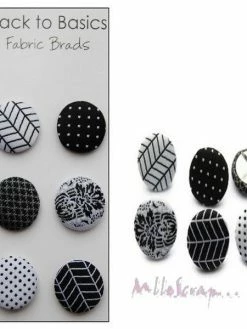 Dovecraft Attaches Parisiennes Noires Et Blanches - 6 Pièces