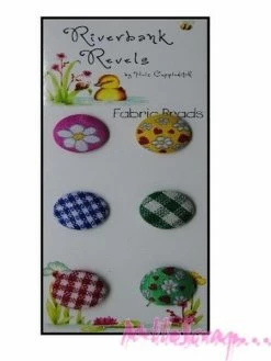 Attaches Parisiennes Tissu - Helz Cuppleditch - 6 Pièces