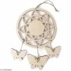 Graine Créative Attrape Rêves Papillons En Bois à Décorer - 12,5 X 21,5 Cm